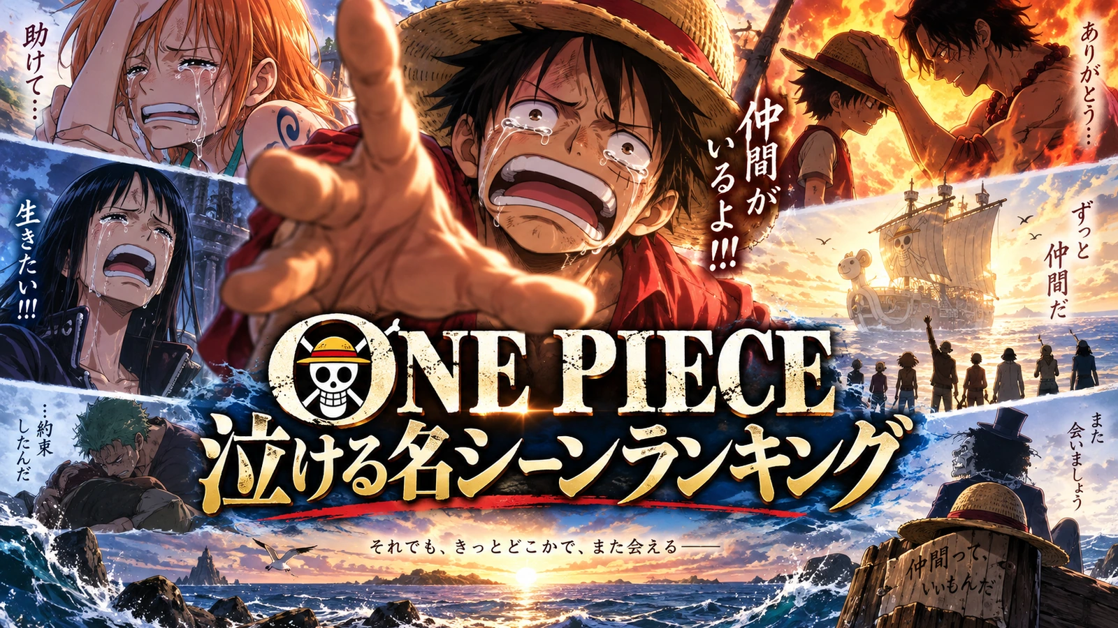 ONE PIECE 泣ける名シーンランキング